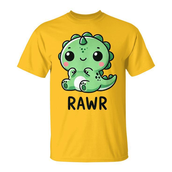 Cute Chibi Trex Dinosaur Rawr Roaring T-Shirt