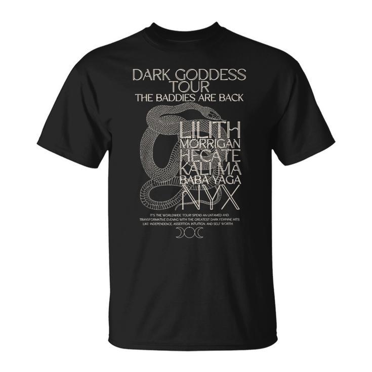 Dark Goddess Tour Nyx Lilith Hecate Morrigan Snake T-Shirt