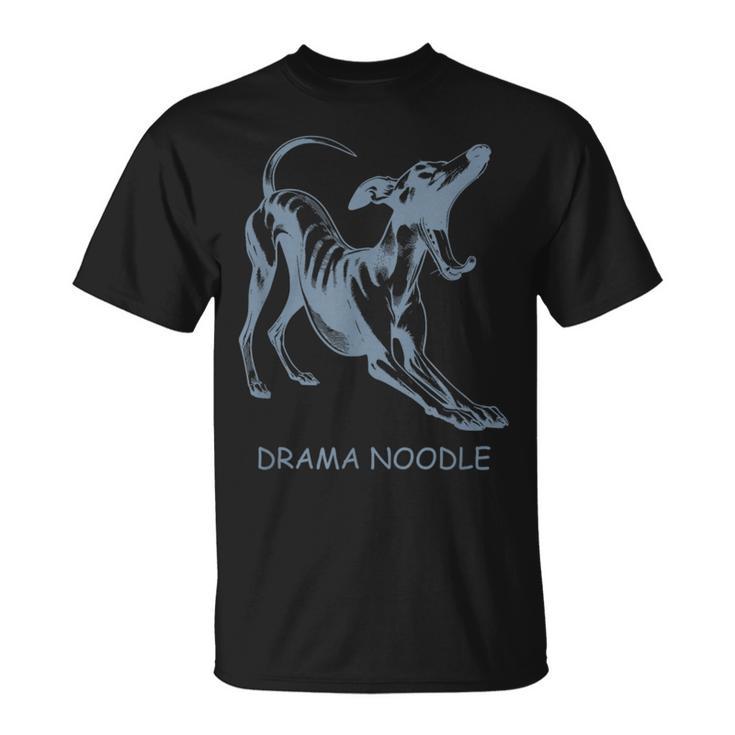 Drama Noodle Iggy Italian Greyhound Dog Lover Whippet T-Shirt