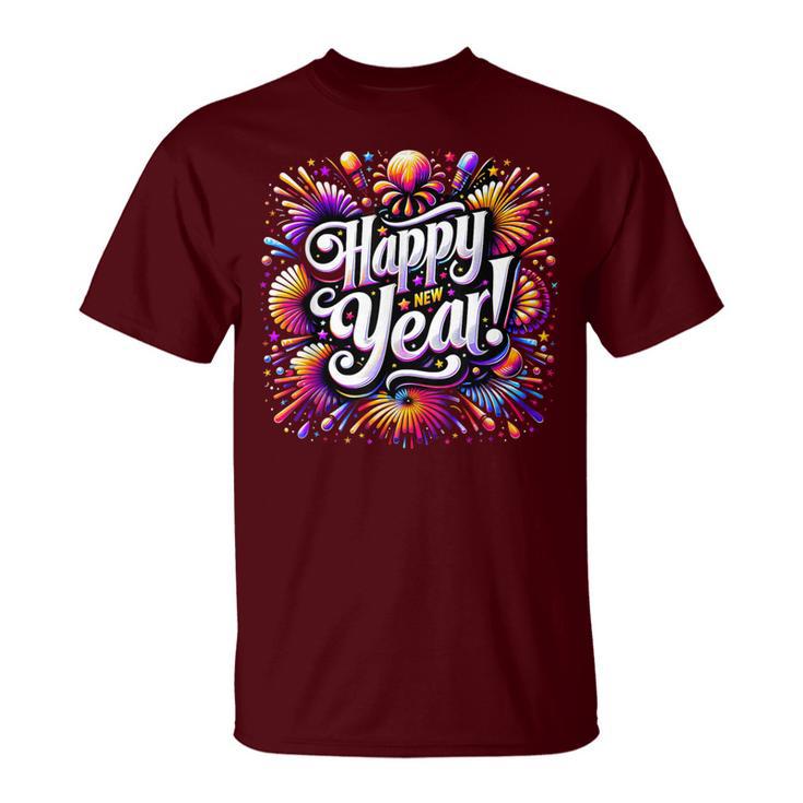 Family New Year 2026 Fireworks Matching T-Shirt
