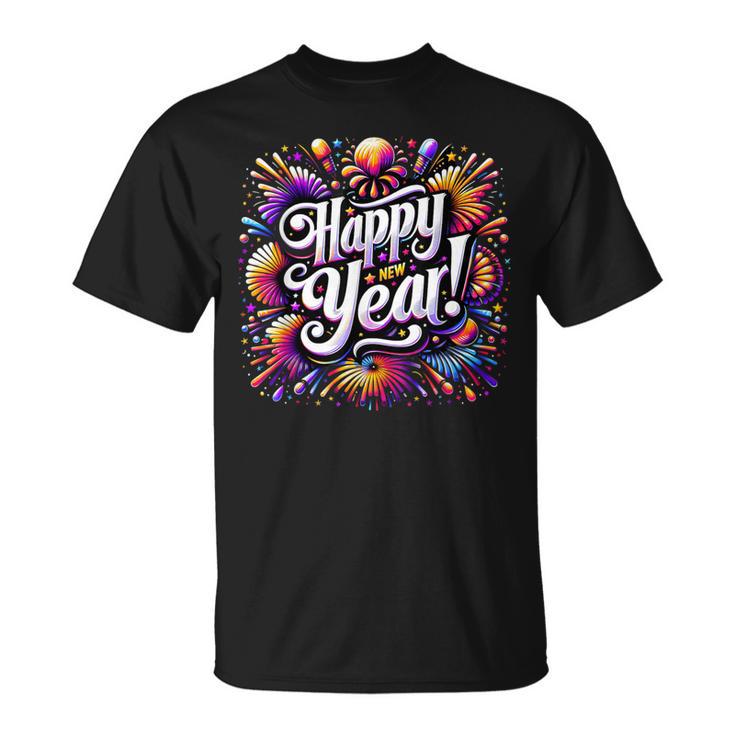 Family New Year 2026 Fireworks Matching T-Shirt