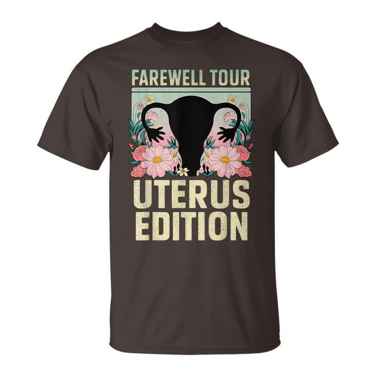 Farewell Tour Uterus Edition Hysterectomy Recovery Retro T-Shirt