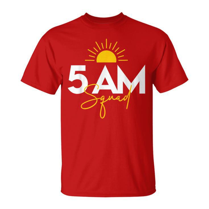 Gym Workout Lovers Fitness Crew 5 Am Squad T-Shirt