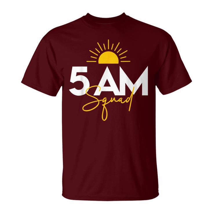 Gym Workout Lovers Fitness Crew 5 Am Squad T-Shirt