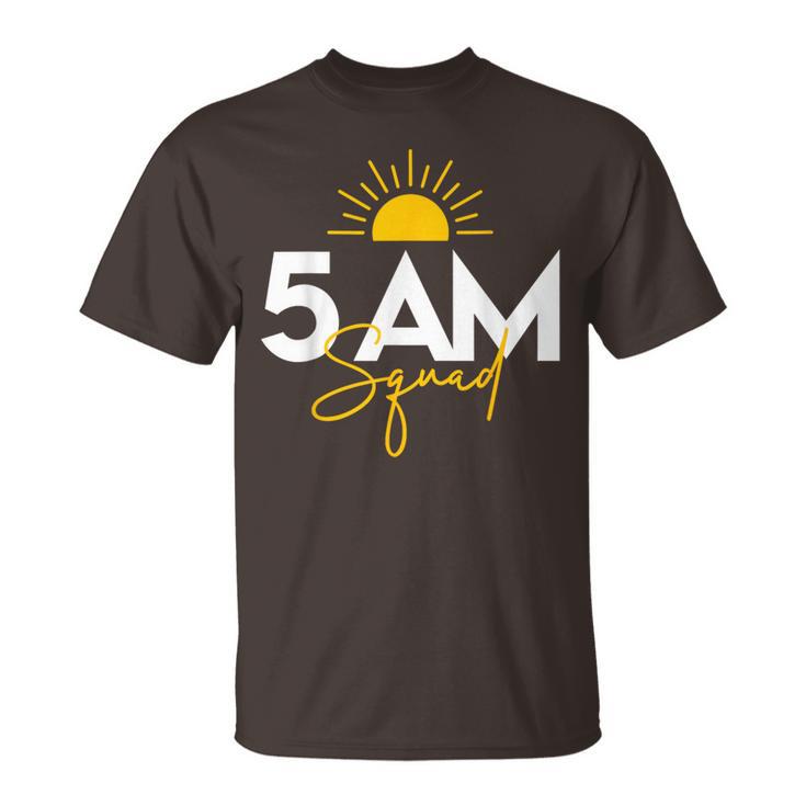 Gym Workout Lovers Fitness Crew 5 Am Squad T-Shirt