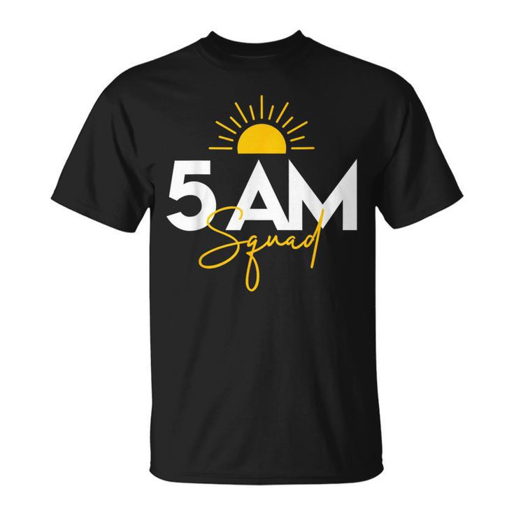 Gym Workout Lovers Fitness Crew 5 Am Squad T-Shirt