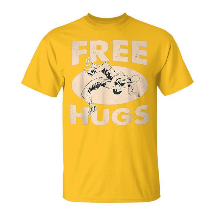 Wrestling Free Hugs Wrestling Boys T-Shirt