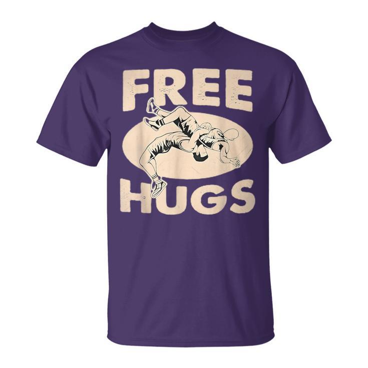 Wrestling Free Hugs Wrestling Boys T-Shirt
