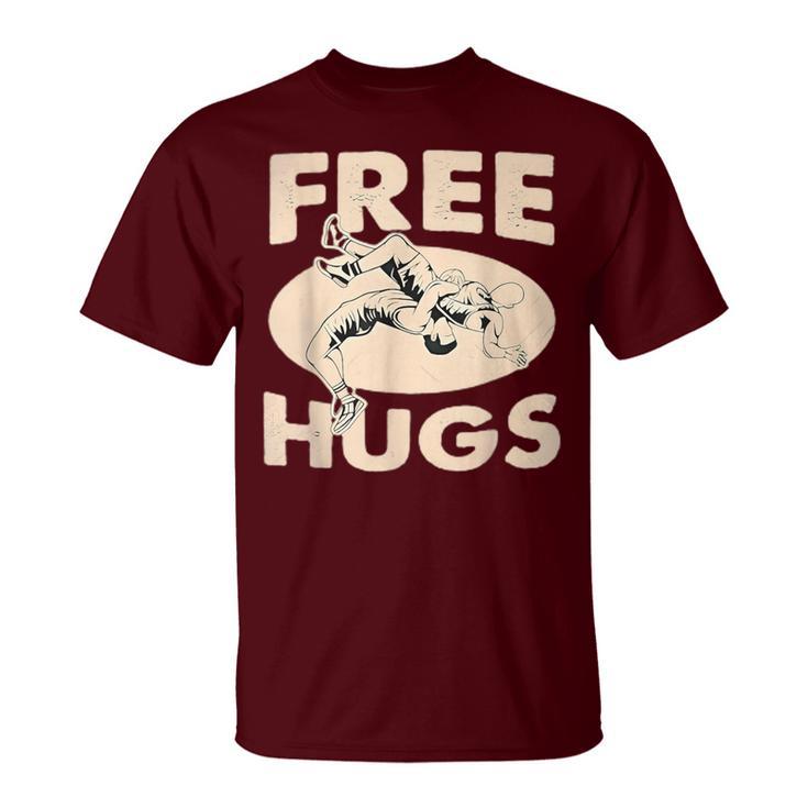 Wrestling Free Hugs Wrestling Boys T-Shirt
