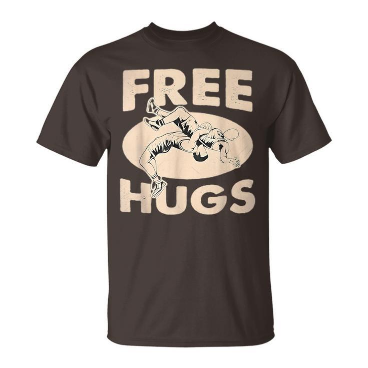 Wrestling Free Hugs Wrestling Boys T-Shirt