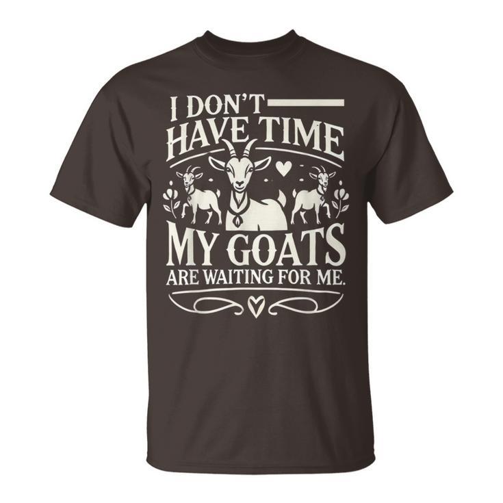 Goat Goats Farmer Goat Lover T-Shirt