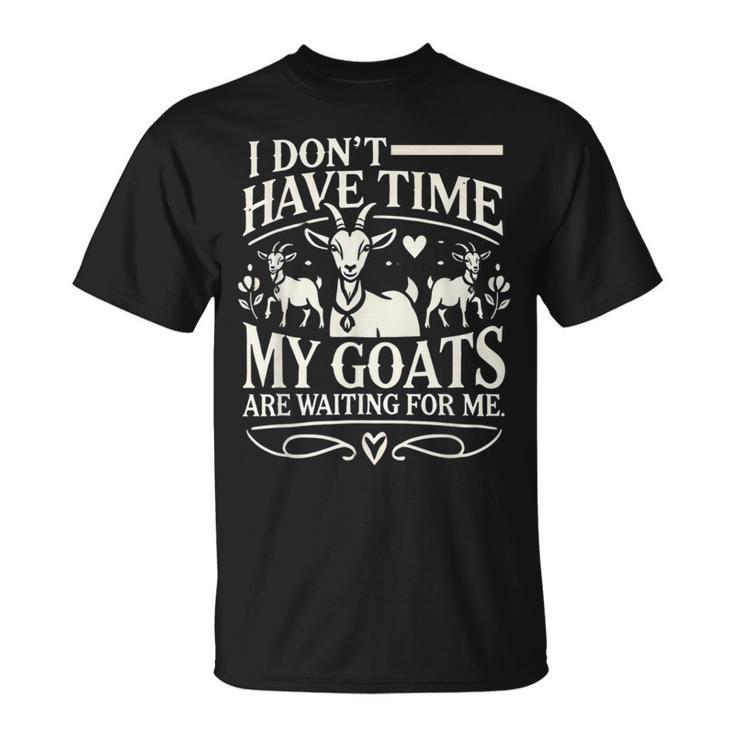 Goat Goats Farmer Goat Lover T-Shirt