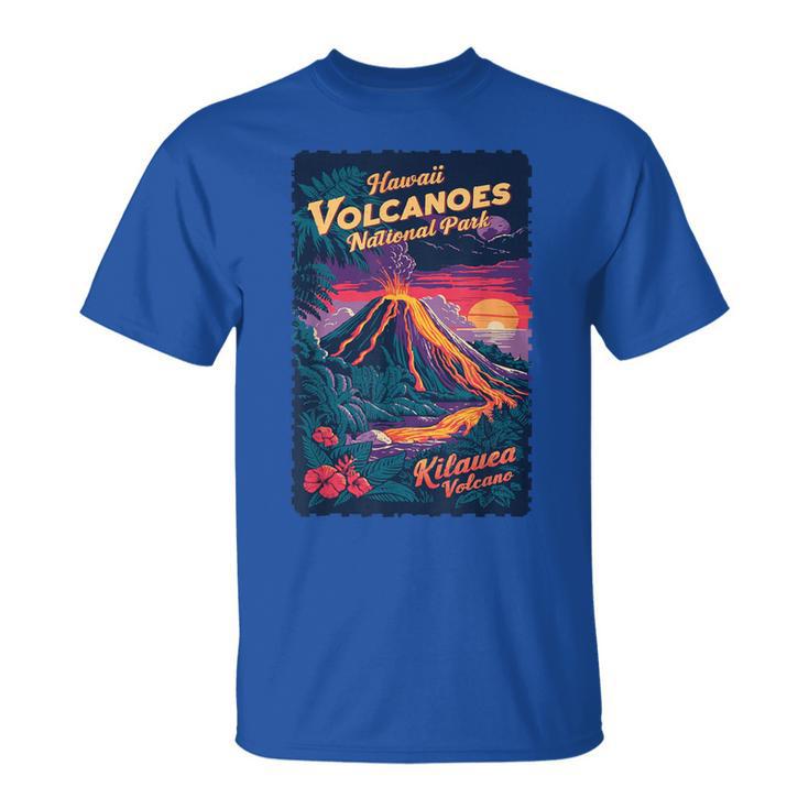 Hawaii Volcanoes National Park Usa Vintage Kilauea Travel T-Shirt