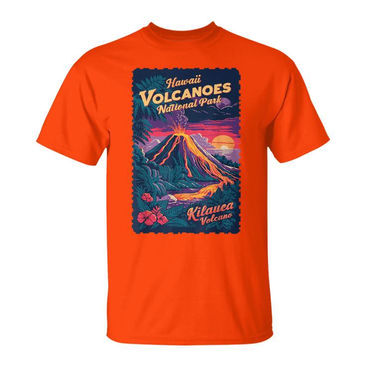 Hawaii Volcanoes National Park Usa Vintage Kilauea Travel T-Shirt