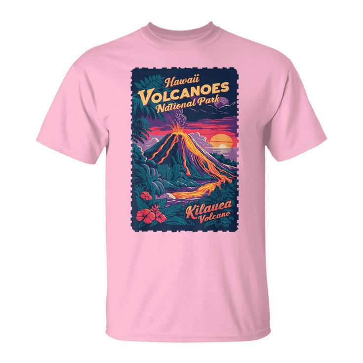 Hawaii Volcanoes National Park Usa Vintage Kilauea Travel T-Shirt