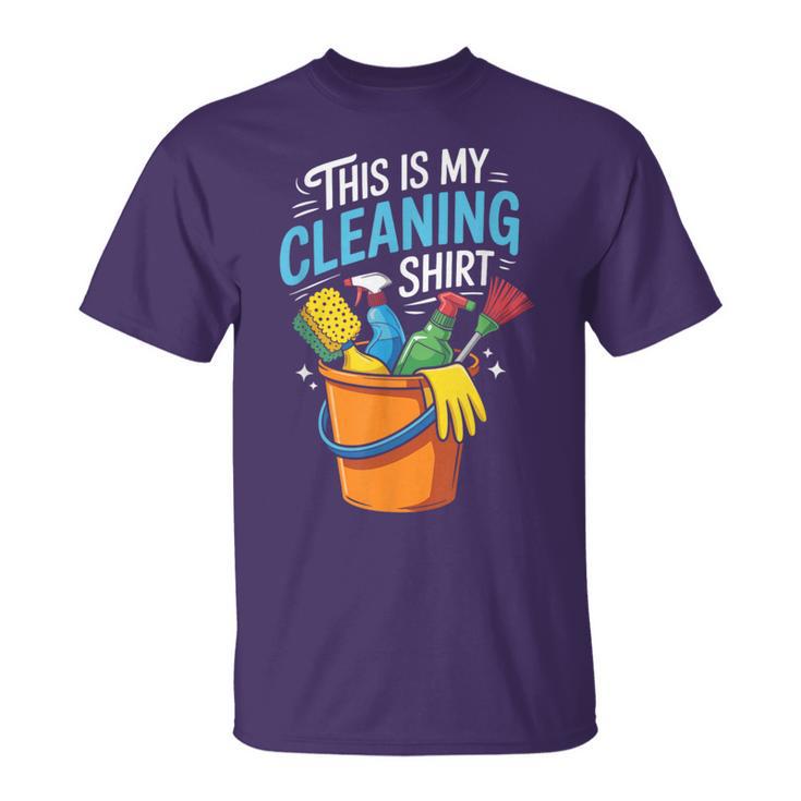 Housekeeper Housekeeping Cleaning This Is My Cleaning T-Shirt
