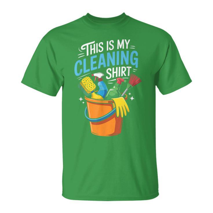 Housekeeper Housekeeping Cleaning This Is My Cleaning T-Shirt