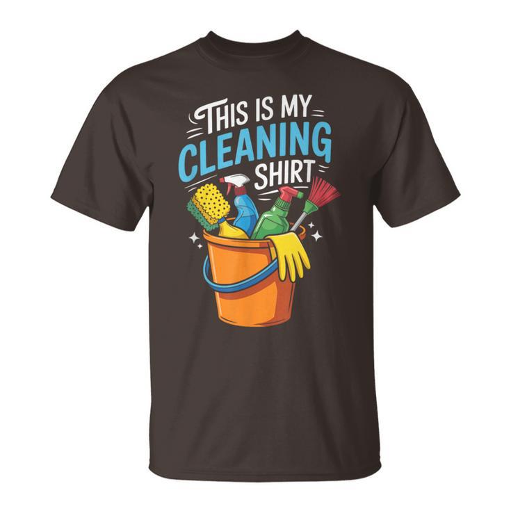 Housekeeper Housekeeping Cleaning This Is My Cleaning T-Shirt