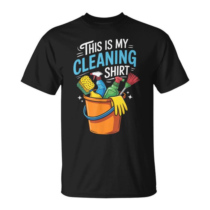 Housekeeper Housekeeping Cleaning This Is My Cleaning T-Shirt