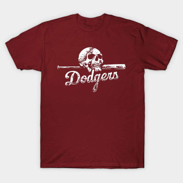 Dodgers Bat and Skull T-Shirt