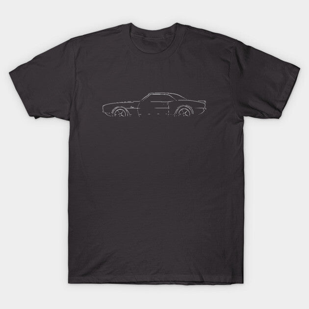 1967 - 1968 Chevy Camaro - profile stencil, white T-Shirt