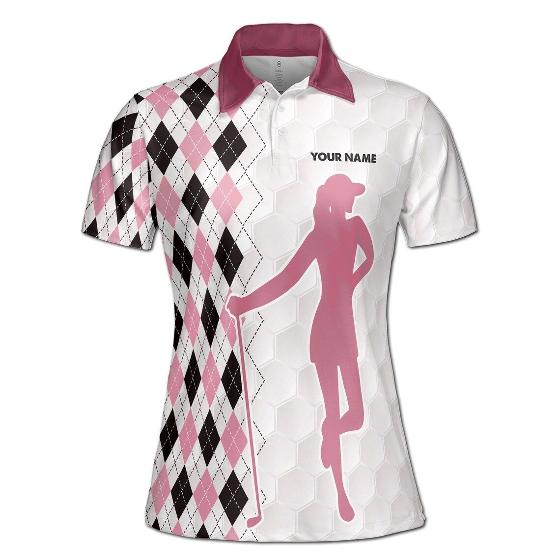 Custom Name I Was One Under Funny Golf Women's Polo Shirt (S-5XL)