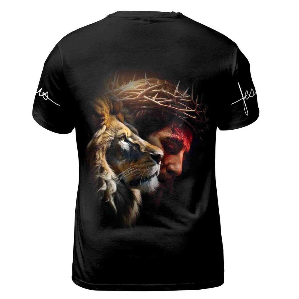 Deep In Your Mind Jesus Lion Of Judah Men's 3D T-shirt S-5XL