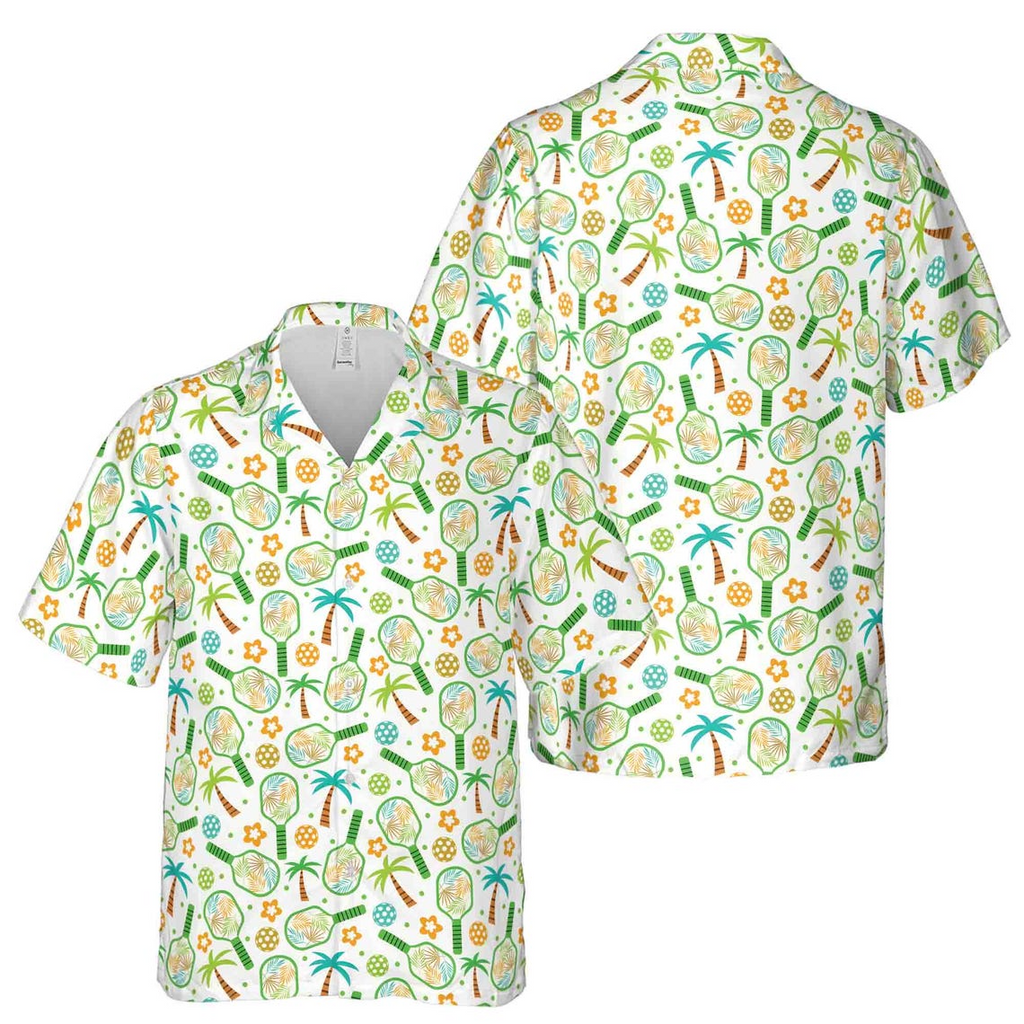 Holiday Summer Tropical Pickleball Hawaiian Shirts (S-5XL)