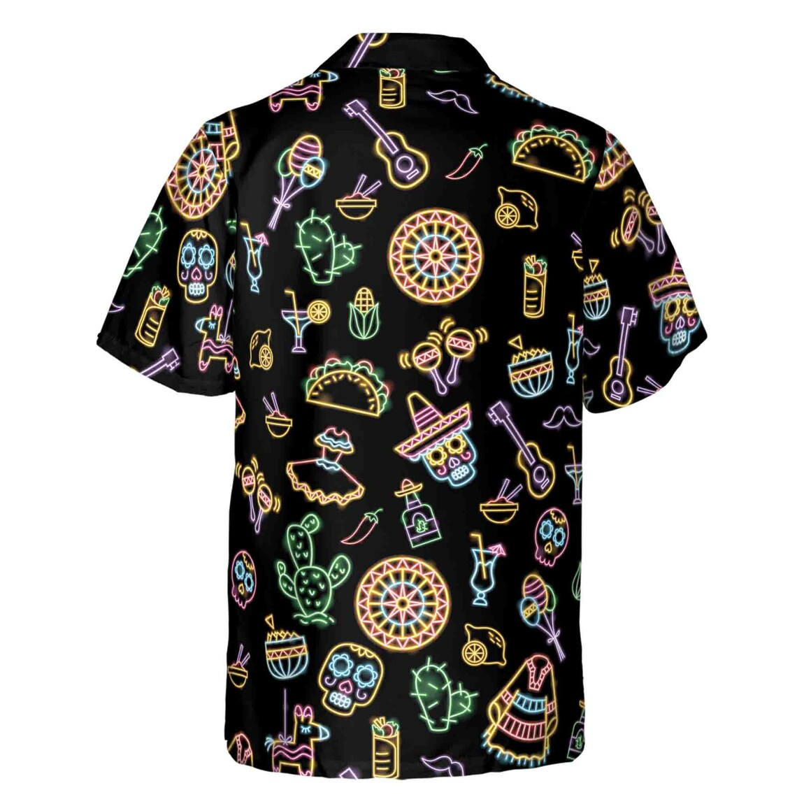 Neon Mexico Fiesta Cinco De Mayo Hawaiian Shirts (S-5XL)