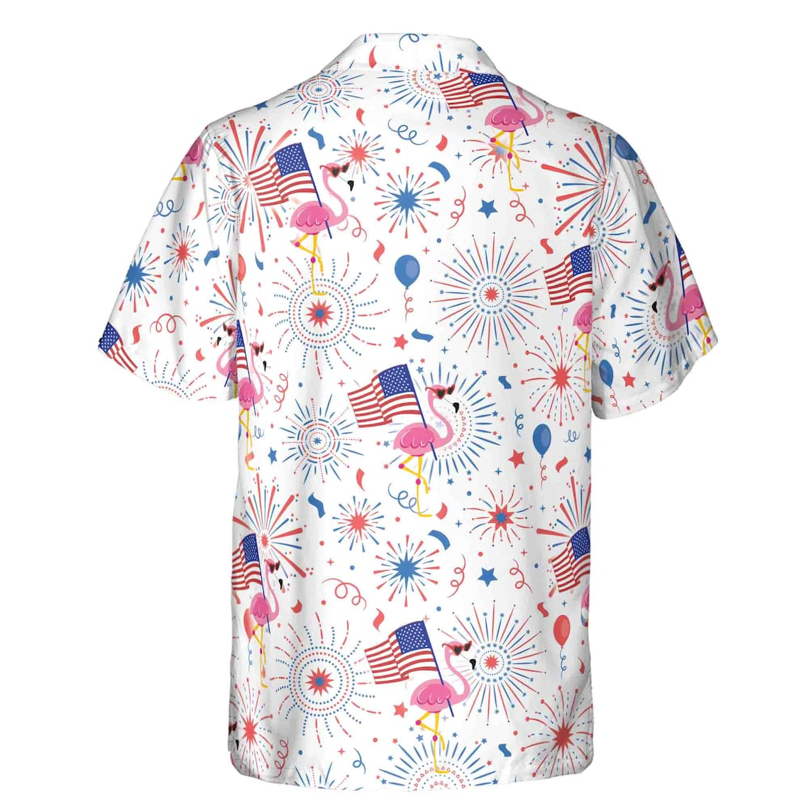 Independence Day Happy Birdie With America Flag Hawaiian Shirt (S-5XL)