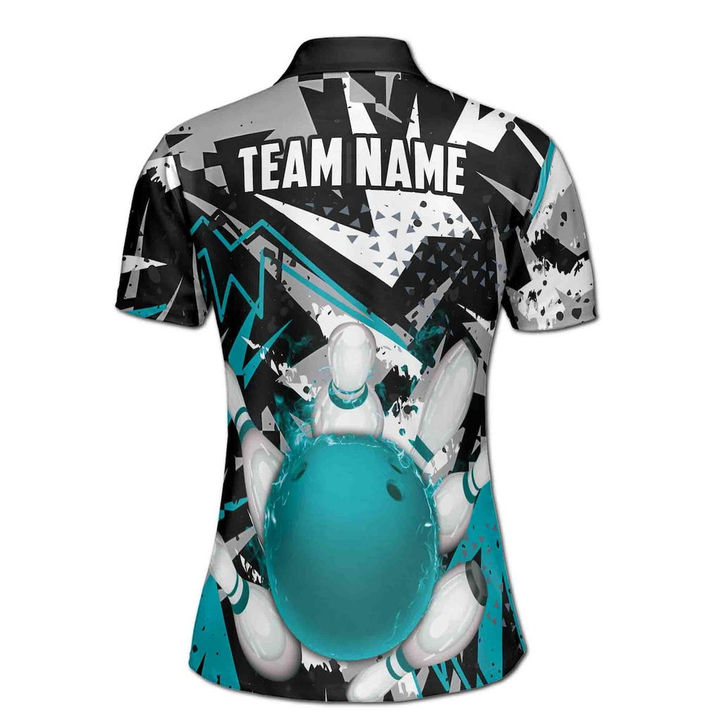 Personalized Bowling Strike Bowling Pin Women's Polo Shirt (S-5XL)