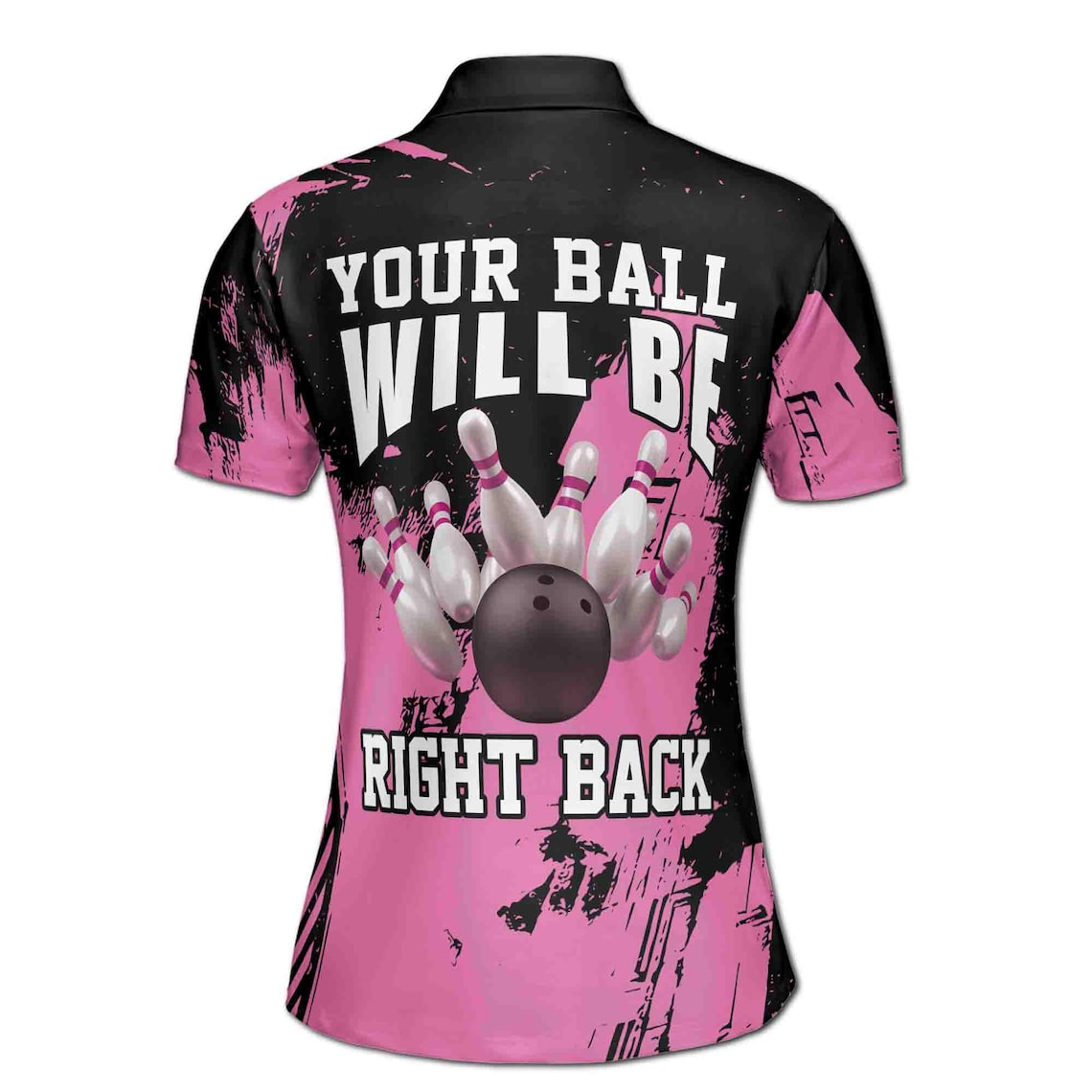 Personalized Bowling Apparel Red And White Women's Polo Shirt (S-5XL)