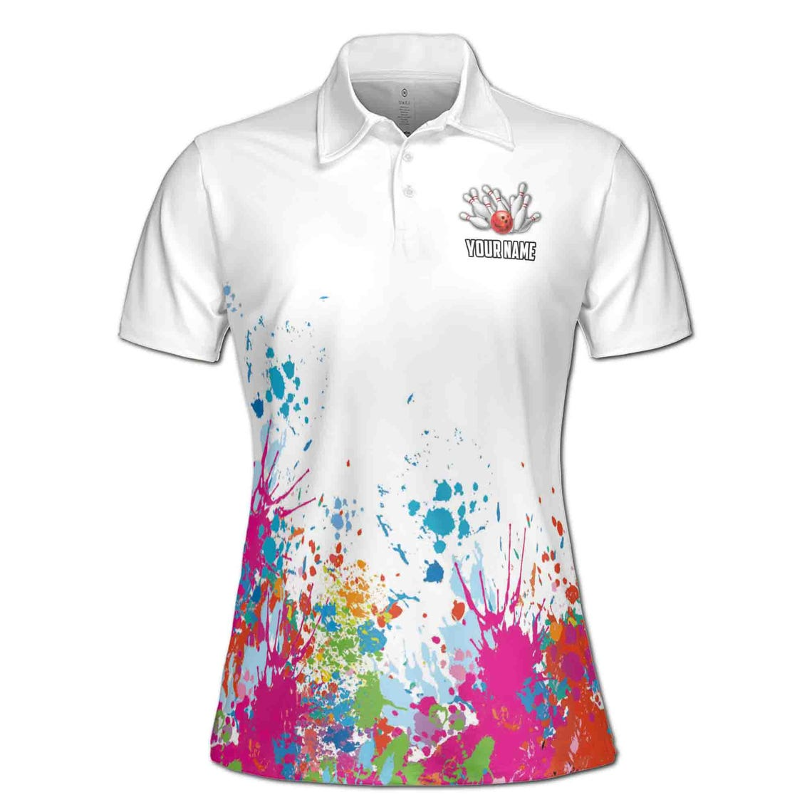 Custom Color Spatter This Is How We Roll Bowling Women's Polo Shirt (S-5XL)