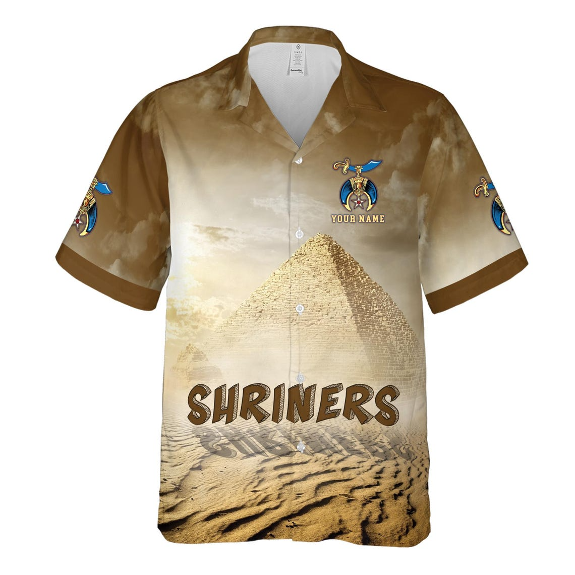 Personalized Egypt Desert Shrines Noble Hawaiian Shirts (S-5XL)