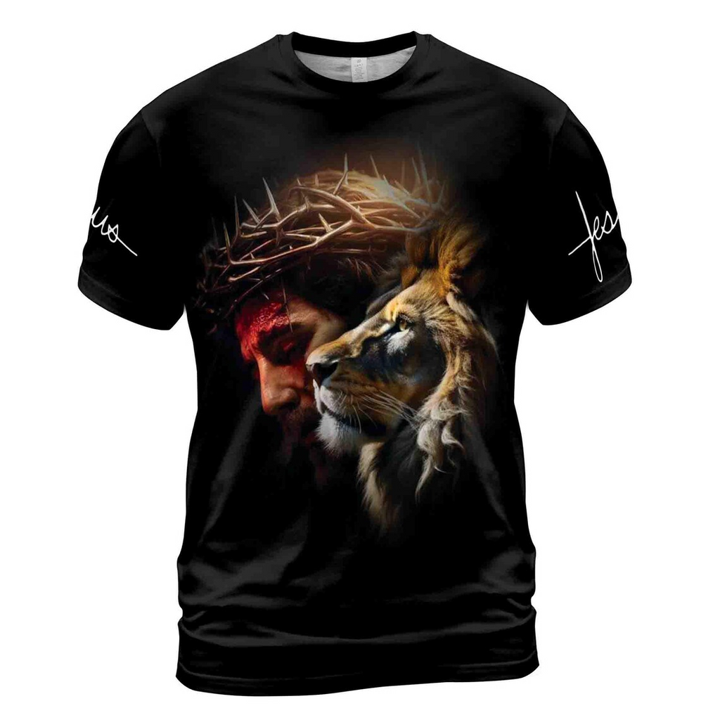 Deep In Your Mind Jesus Lion Of Judah Men's 3D T-shirt S-5XL