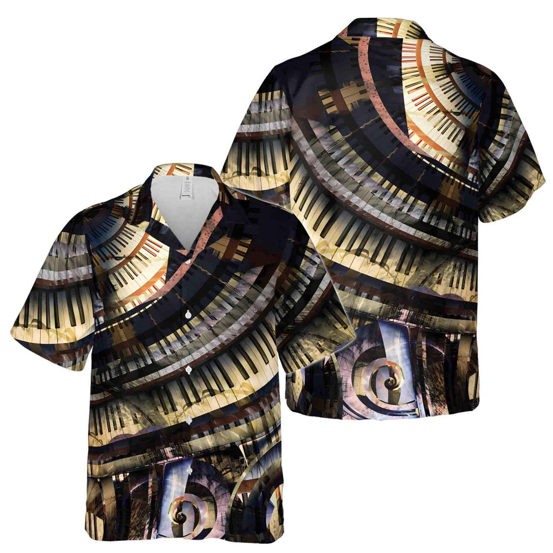 Retro Piano Ivory Vintage Hawaiian Shirts (S-5XL)