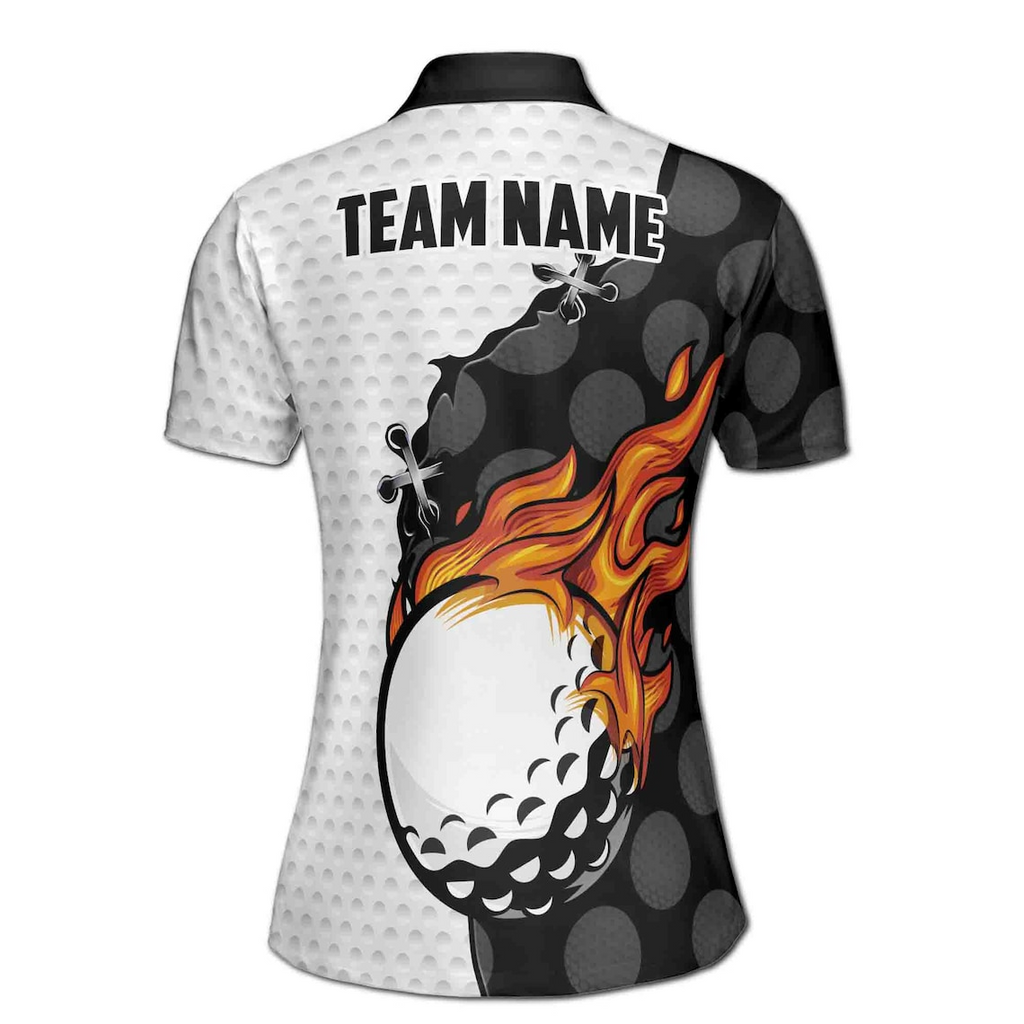 Personalized Animation Golf On Flame Golf Lover Women's Polo Shirt (S-5XL)