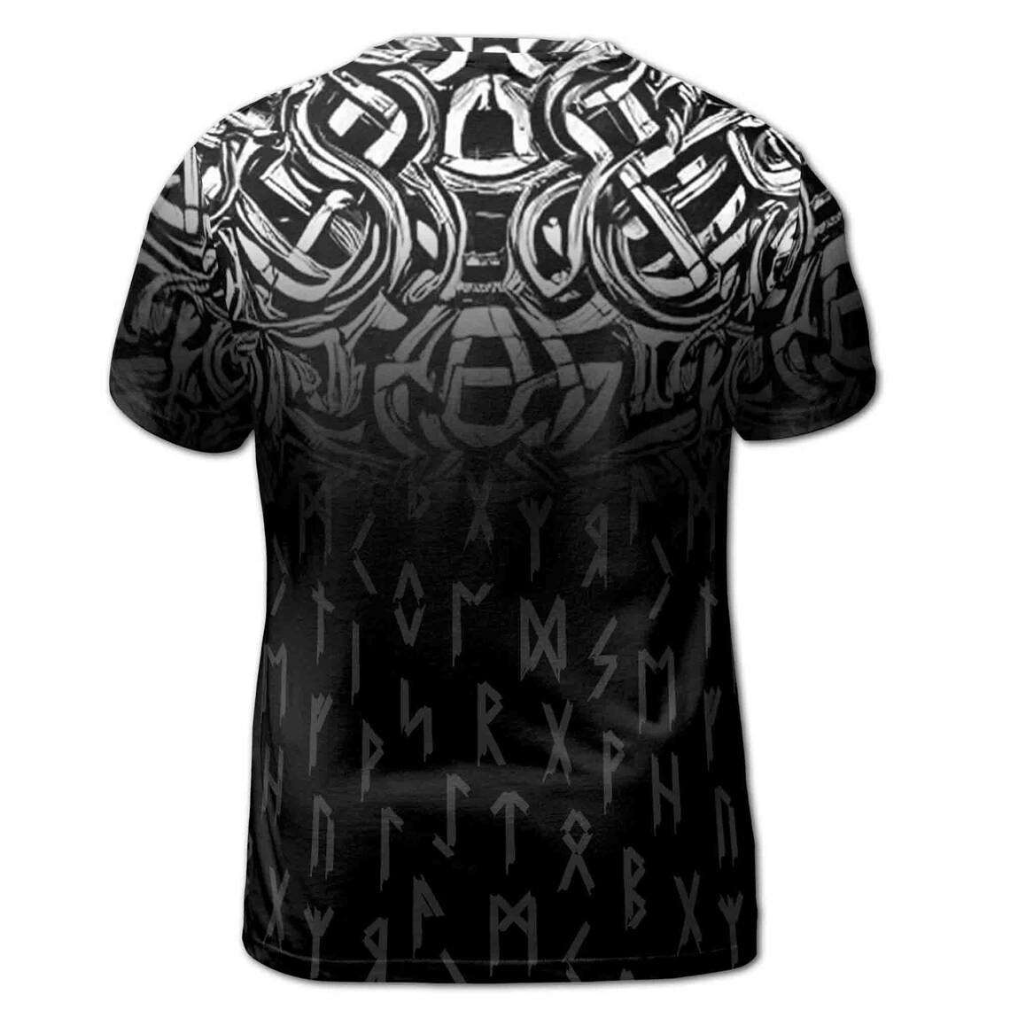 Runer Viking Dark Tribal Pattern Grunge Men's 3D T-shirt S-5XL
