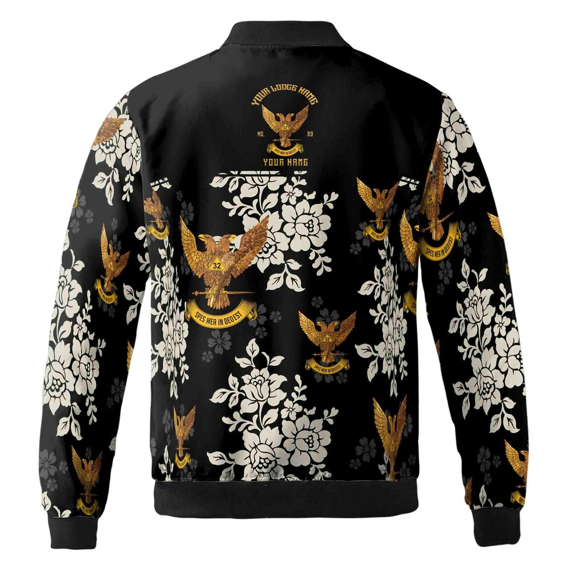 Customized Rite of Scottish 32 Tropical Floral Bomber Jacket (S-5XL)