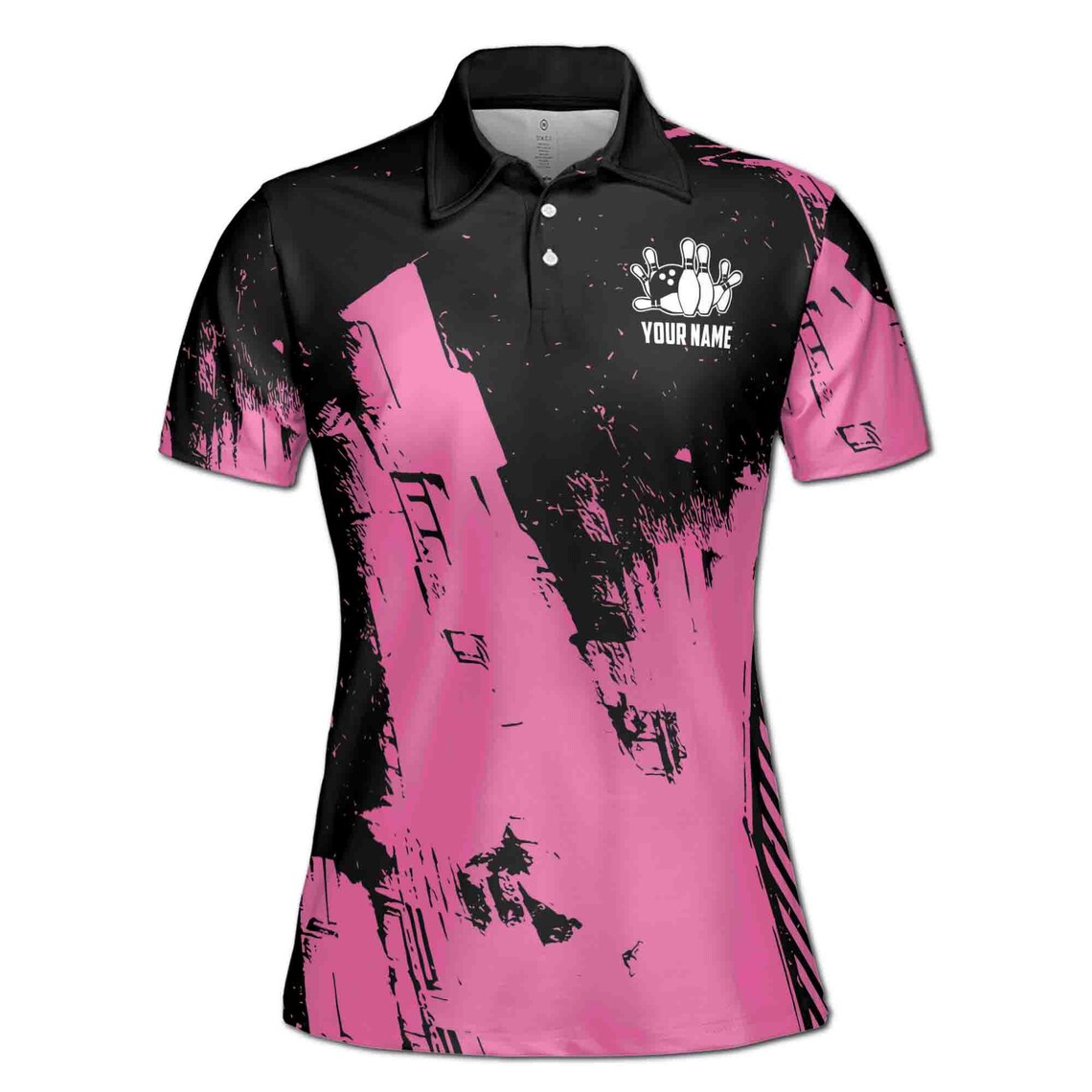 Personalized Bowling Apparel Red And White Women's Polo Shirt (S-5XL)