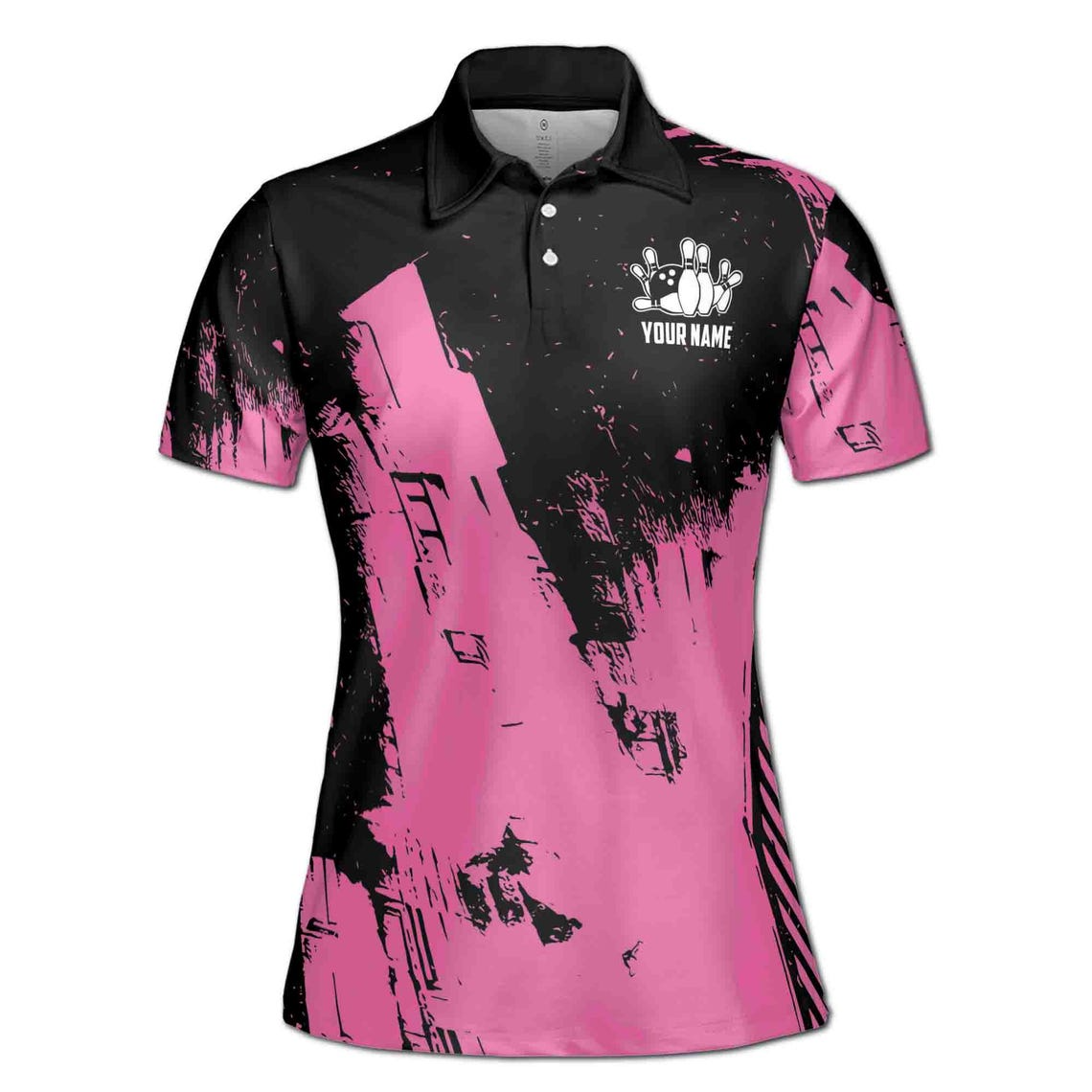 Personalized Bowling Apparel Red And White Women's Polo Shirt (S-5XL)