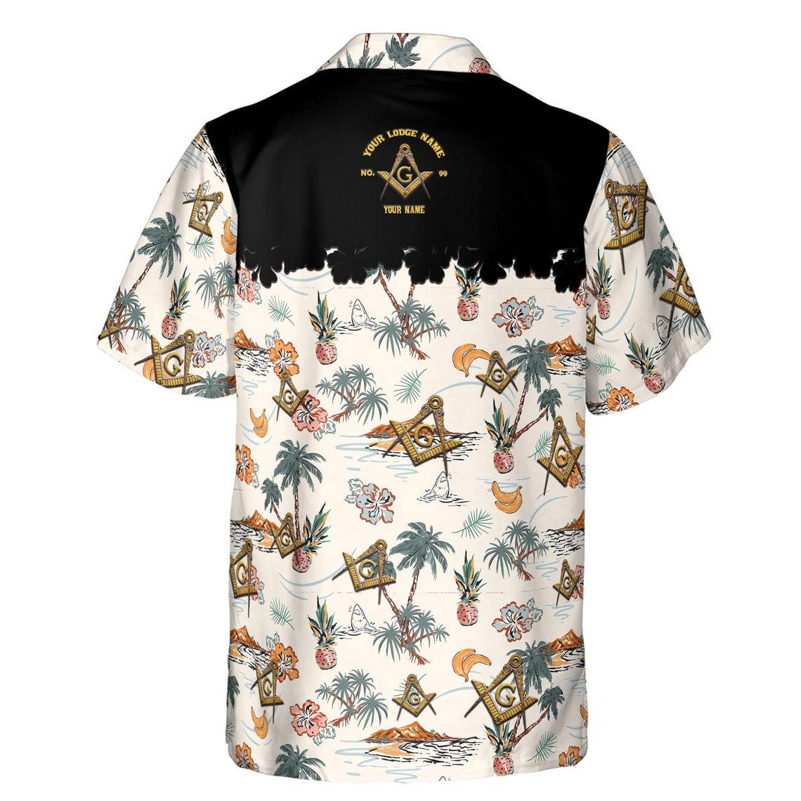 Personalized Masonic Master Mason Tropical Pattern Hawaiian Shirts (S-5XL)