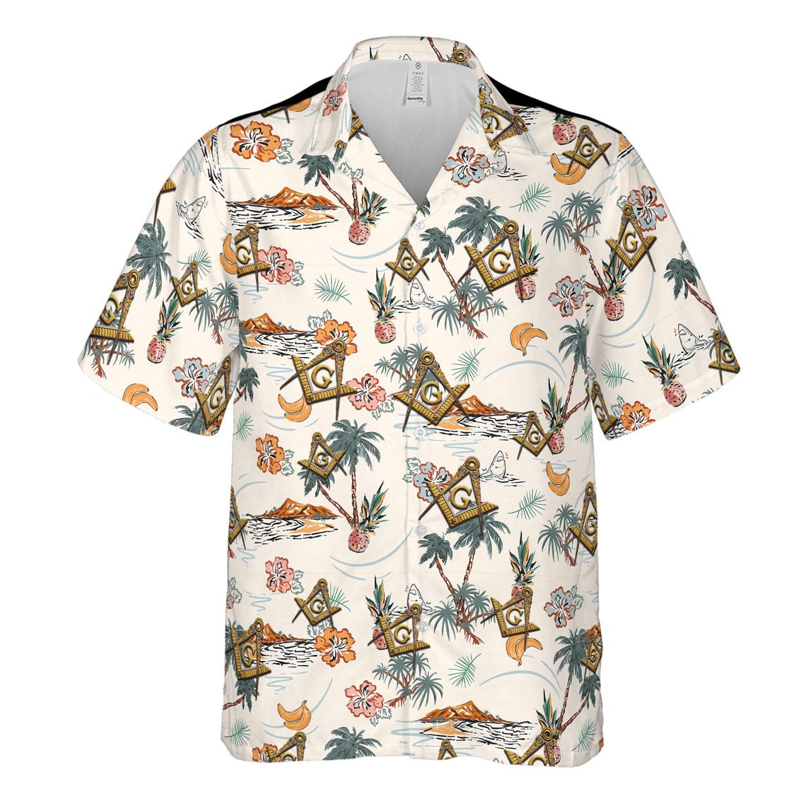 Personalized Masonic Master Mason Tropical Pattern Hawaiian Shirts (S-5XL)