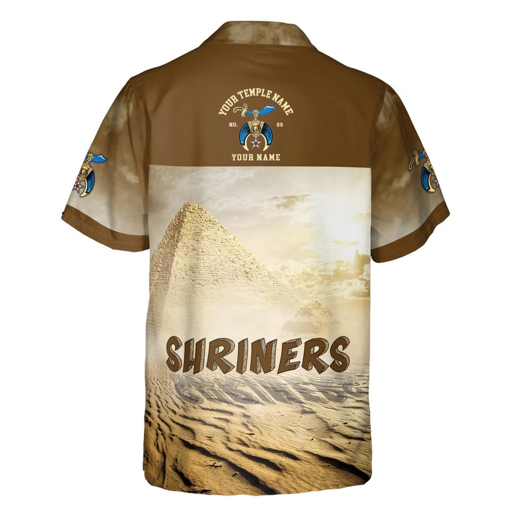 Personalized Egypt Desert Shrines Noble Hawaiian Shirts (S-5XL)