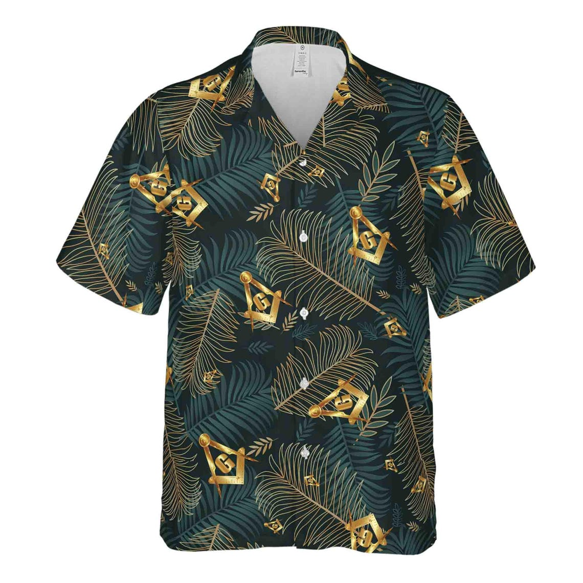 Customize Masonic Master Mason Tropical Palm Leafs Hawaiian Shirts (S-5XL)
