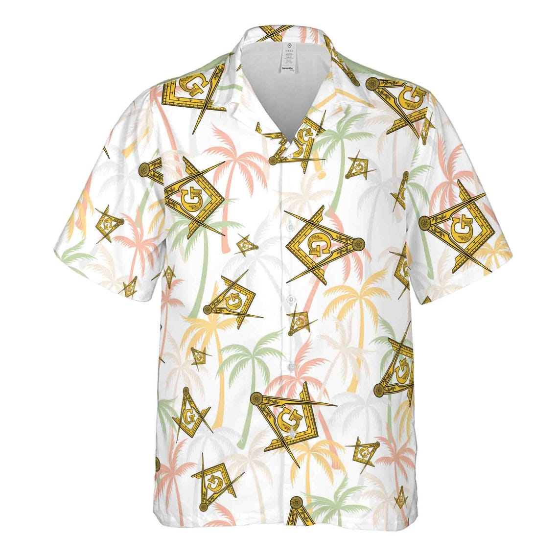 Custom Masonic Master Mason Tropical Summer Pattern Hawaiian Shirts (S-5XL)