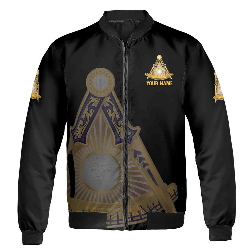 Customized Freemasonry Past Master Masonic Bomber Jacket (S-5XL)