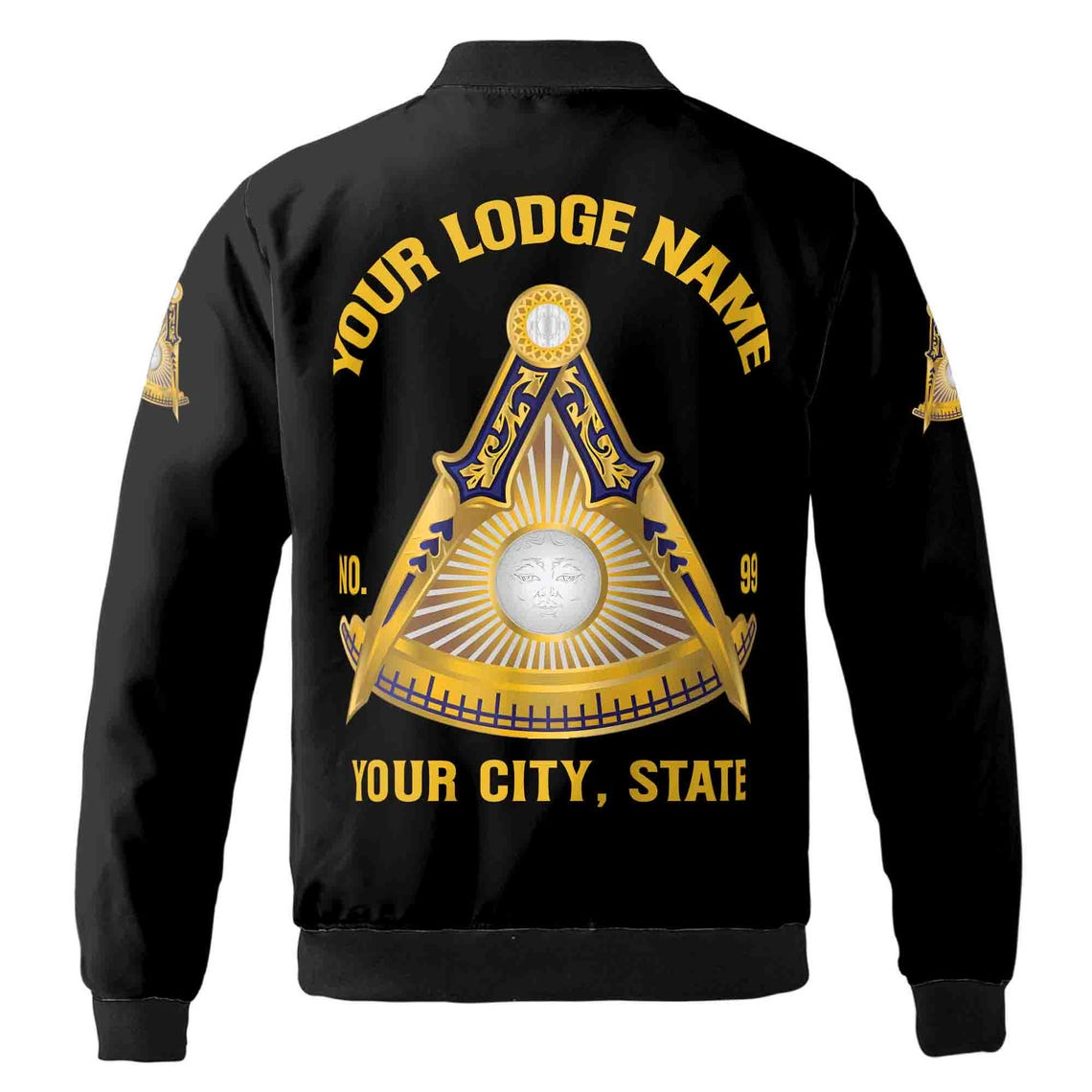 Customized Freemasonry Past Master Masonic Bomber Jacket (S-5XL)