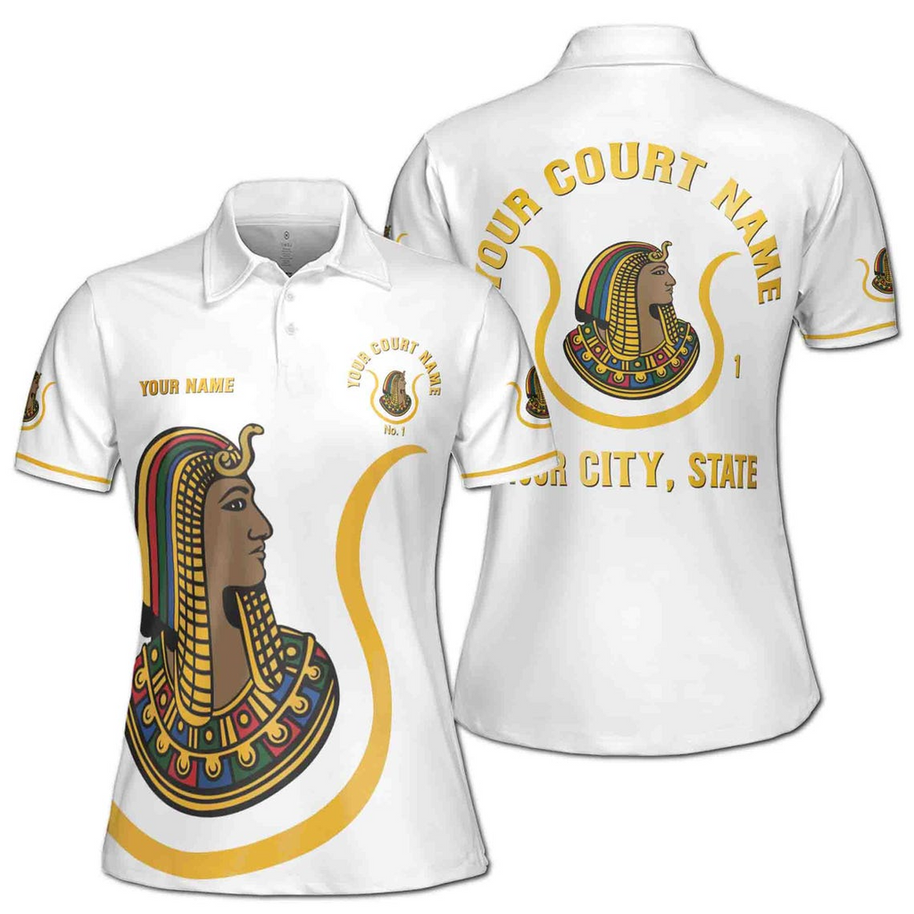 Custom Name Court DOI Daughter of Isis Multicolor Women's Polo Shirt (S-5XL)