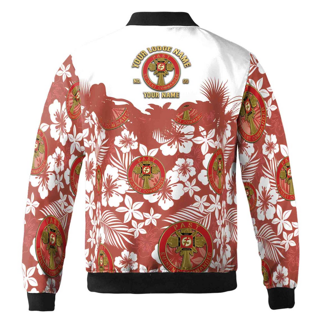 Custom York Rite Past Eminent Commander Masonry Bomber Jacket (S-5XL)